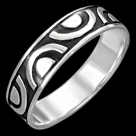 STERLING SILVER MEN’S CELTIC SUNRISE RING