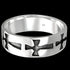 STERLING SILVER MEN’S CELTIC CROSS RING - TOP VIEW