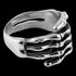 STAINLESS STEEL MEN'S SKELETAL HAND RING