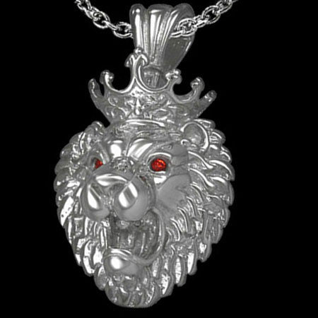 STAINLESS STEEL LION KING NECKLACE