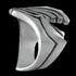 STAINLESS STEEL MEN'S TRIBAL RING - SIDE VIEW