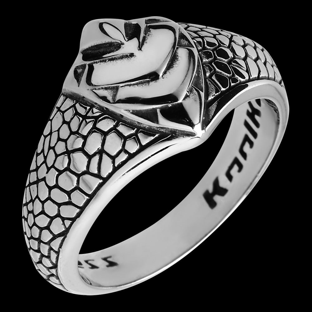 Stainless Steel Men's Armoured Shield Ring | Australia – Silver Steel