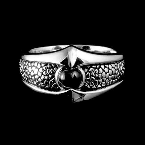 KOOLKATANA STAINLESS STEEL DRAGON’S EYE RING - FRONT VIEW