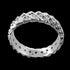 STERLING SILVER DOUBLE ROW CZ RING