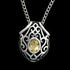 STERLING SILVER FILAGREE CITRUS STONE NECKLACE