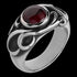 STAINLESS STEEL RED CRYSTAL MYSTICAL POWER RING