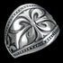 STAINLESS STEEL MEN'S FLEUR DE LIS SIGNET RING