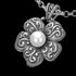 STAINLESS STEEL FLOWERING PEARL NECKLACE