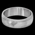 STAINLESS STEEL ENGRAVABLE DUAL CHANNEL CONVEX RING - TOP VIEW