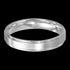 STAINLESS STEEL MEN'S THIN BAND MATT FINISH RING - TOP VIEW