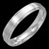 STAINLESS STEEL MEN'S THIN BAND MATT FINISH RING