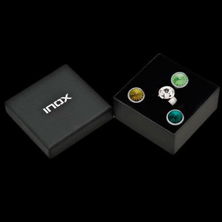 STAINLESS STEEL INOX GREEN HUES INTERCHANGE RING - 2