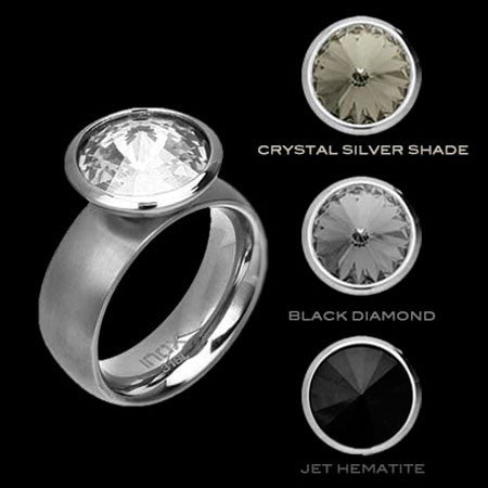 STAINLESS STEEL INOX GREY HUES INTERCHANGE RING - 1