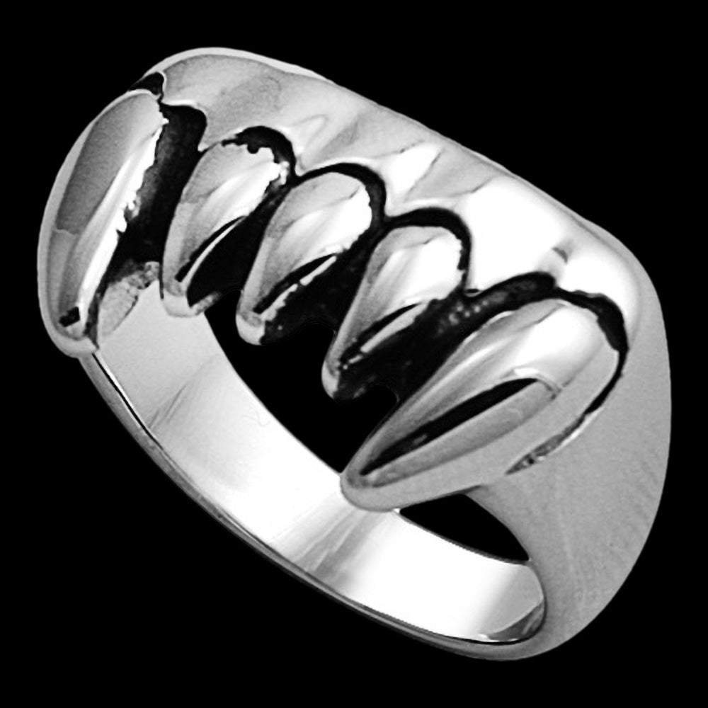 STAINLESS STEEL MEN'S FANGS RING