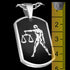 STAINLESS STEEL LIBRA ZODIAC DOG TAG NECKLACE - MEASUREMENT