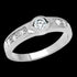 STAINLESS STEEL CHANNEL SET BEZEL SOLITAIRE RING