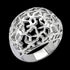 STAINLESS STEEL FILIGREE LADIES RING