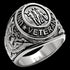 STAINLESS STEEL MEN'S US ARMY VETERAN SIGNET RING
