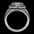 STAINLESS STEEL MEN'S US ARMY VETERAN SIGNET RING - SIDE VIEW 1