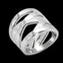STAINLESS STEEL LADIES WEAVE RING