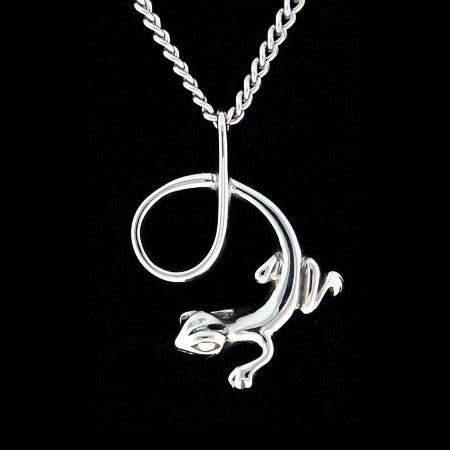 STAINLESS STEEL 3D LIZARD NECKLACE