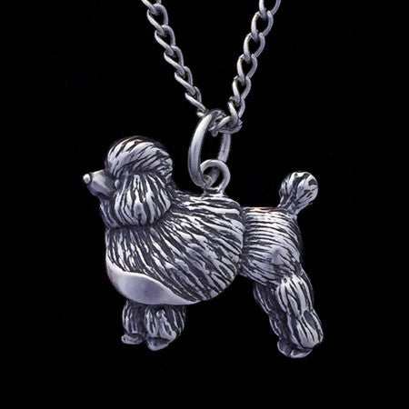 STERLING SILVER POODLE DOG NECKLACE