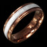 STAINLESS STEEL 6MM CAPPUCCINO IP SILVER BAND RING