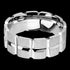 STAINLESS STEEL GRID CHANNEL MATT FINISH RING - FRONT VIEW