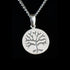 STERLING SILVER TREE OF LIFE DISC NECKLACE