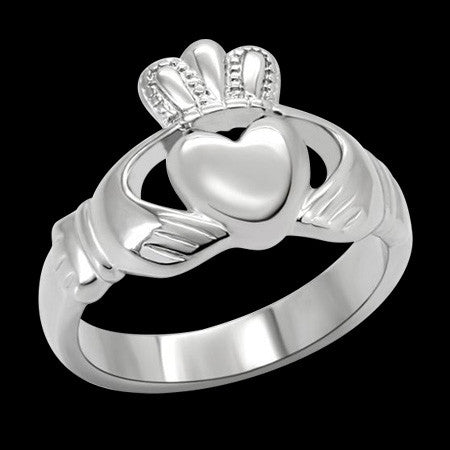 STAINLESS STEEL IRISH CLADDAGH RING