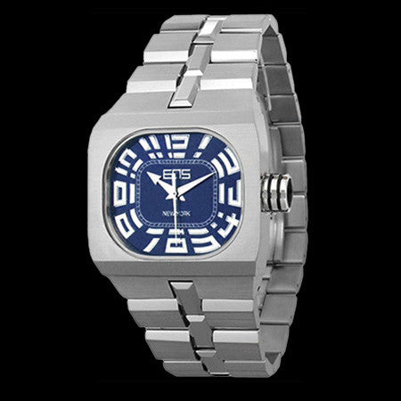 EOS BLOK ENGINEERING BLUE FACE WATCH ,  - EOS NEW YORK, The Cambridge Collection
