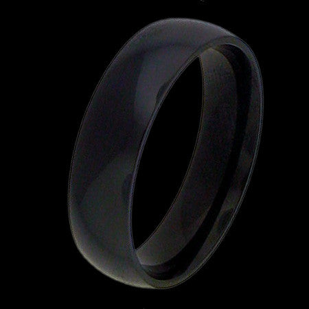 STAINLESS STEEL BLACK IP BAND RING