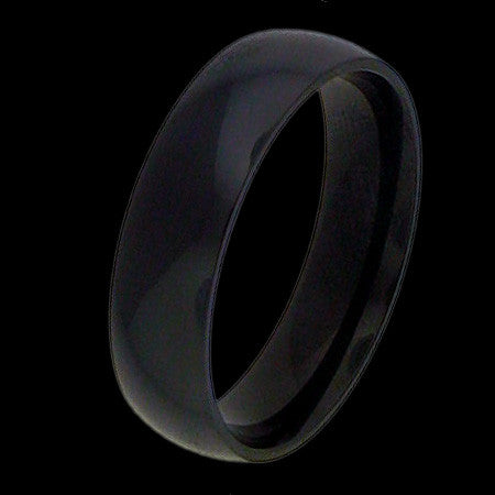 STAINLESS STEEL BLACK IP BAND RING – Silver Steel