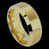 TUNGSTEN CARBIDE 8MM MATTE GOLD BAND RING