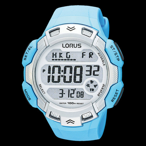 LORUS BLUE DIGITAL SPORTS WATCH R2381DX9