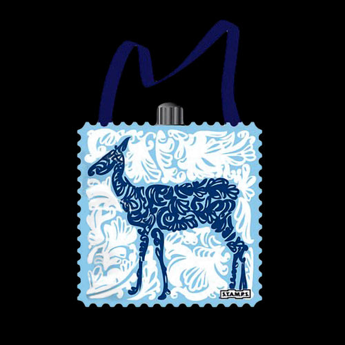 BABY DEER STAMPS WATCH BAG - DEER SIDE VIEW