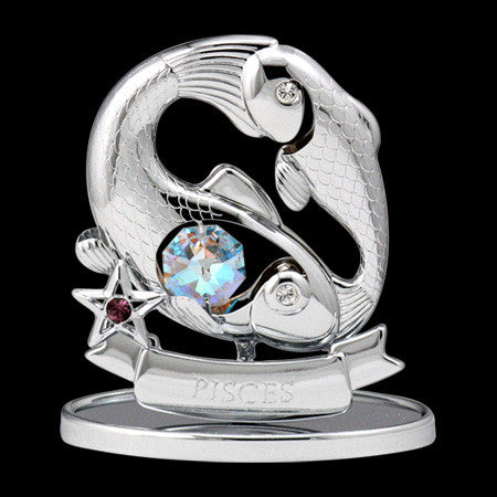 CRYSTOCRAFT SWAROVSKI PISCES ZODIAC SYMBOL