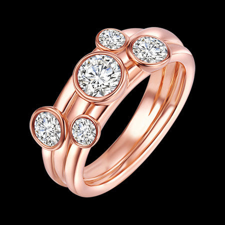 KAGI CELESTIAL ROSE GOLD RING