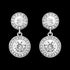 LOLA & GRACE RIM DROP SILVER EARRINGS