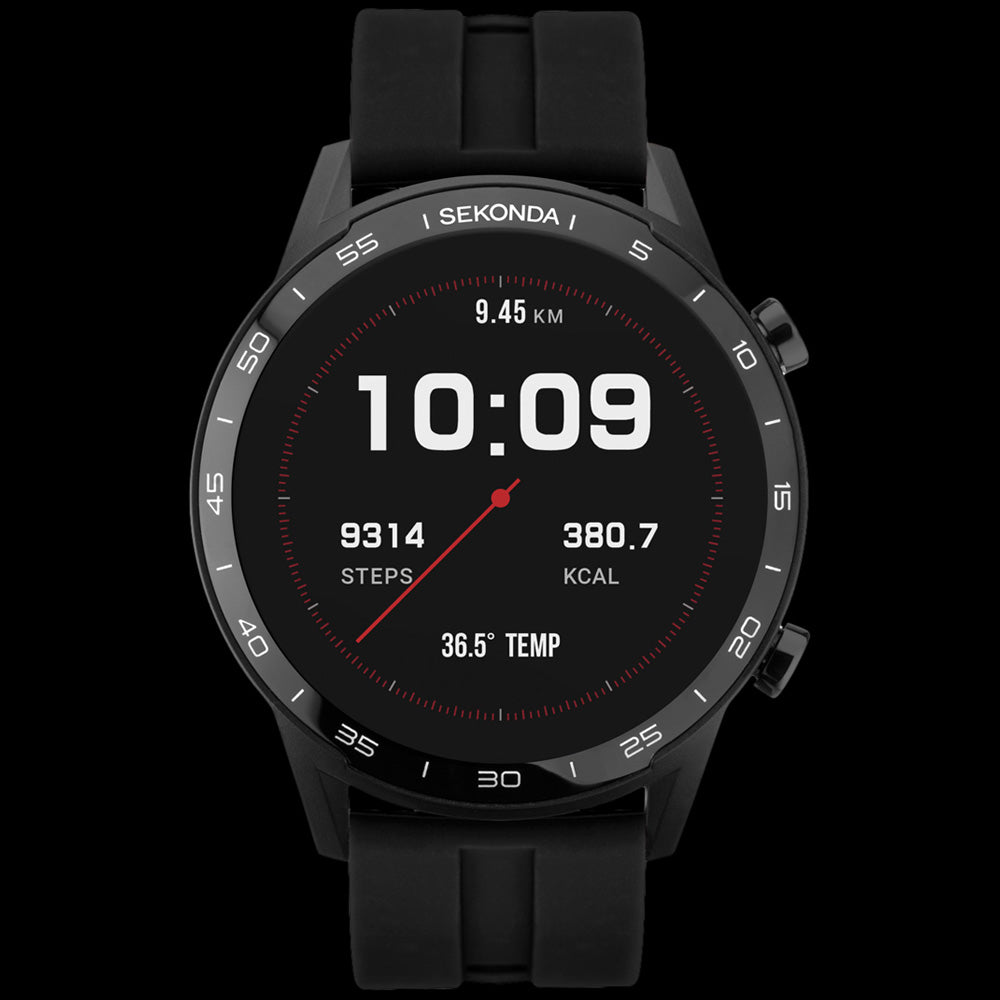 SEKONDA ACTIVE ALL BLACK SMART WATCH