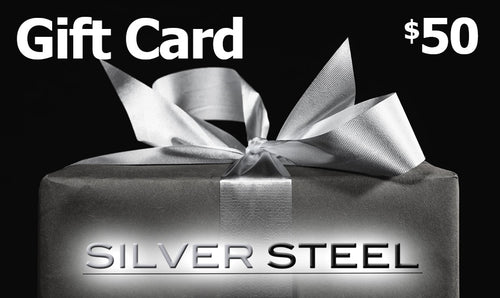 $50 SILVER STEEL GIFT CARD