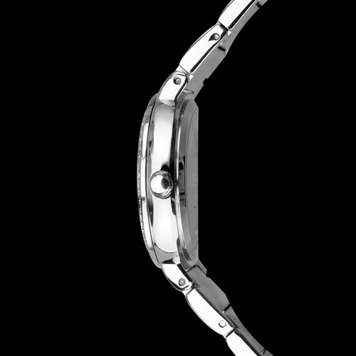 SEKSY LADIES AURORA SILVER CRYSTAL BRACELET WATCH - SIDE VIEW