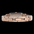 SEKSY LADIES DECO BLACK ROSE GOLD BRACELET WATCH - BACK VIEW