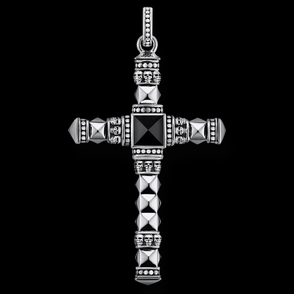 THOMAS SABO PYRAMID SKULL CROSS PENDANT