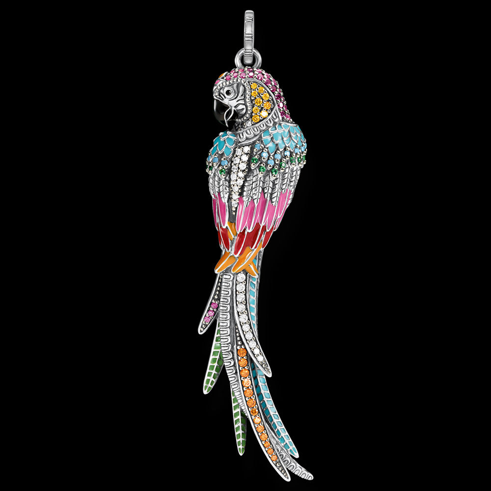 THOMAS SABO SILVER RAINBOW PARROT PENDANT