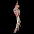 THOMAS SABO ROSE GOLD RAINBOW PARROT PENDANT - BACK VIEW