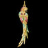 THOMAS SABO GOLD RAINBOW PARROT PENDANT - BACK VIEW