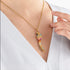 THOMAS SABO GOLD RAINBOW PARROT PENDANT - MODEL VIEW