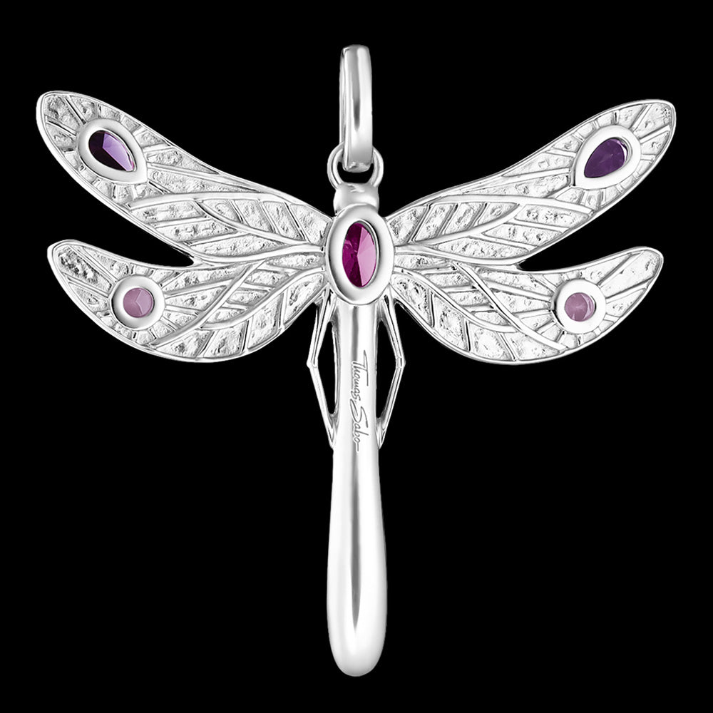 THOMAS SABO SILVER DRAGONFLY PENDANT - BACK VIEW