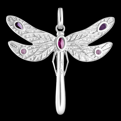 THOMAS SABO SILVER DRAGONFLY PENDANT - BACK VIEW